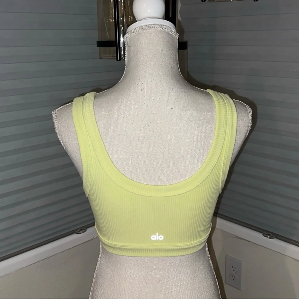 ALO Yoga Wellness Sports Bra in Light Green